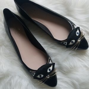kate spade Natasha embellished cat flats shoes